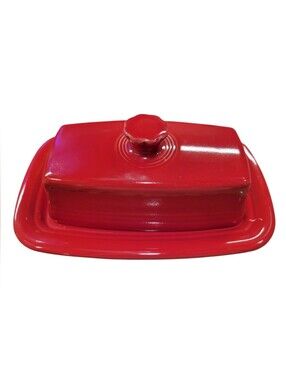 Extra Large Covered Butter Dish Scarlet